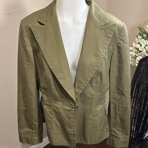 Banana Republic Jackets & Blazers - Banana Republic Olive Women's Suit Jacket size 16 box 1